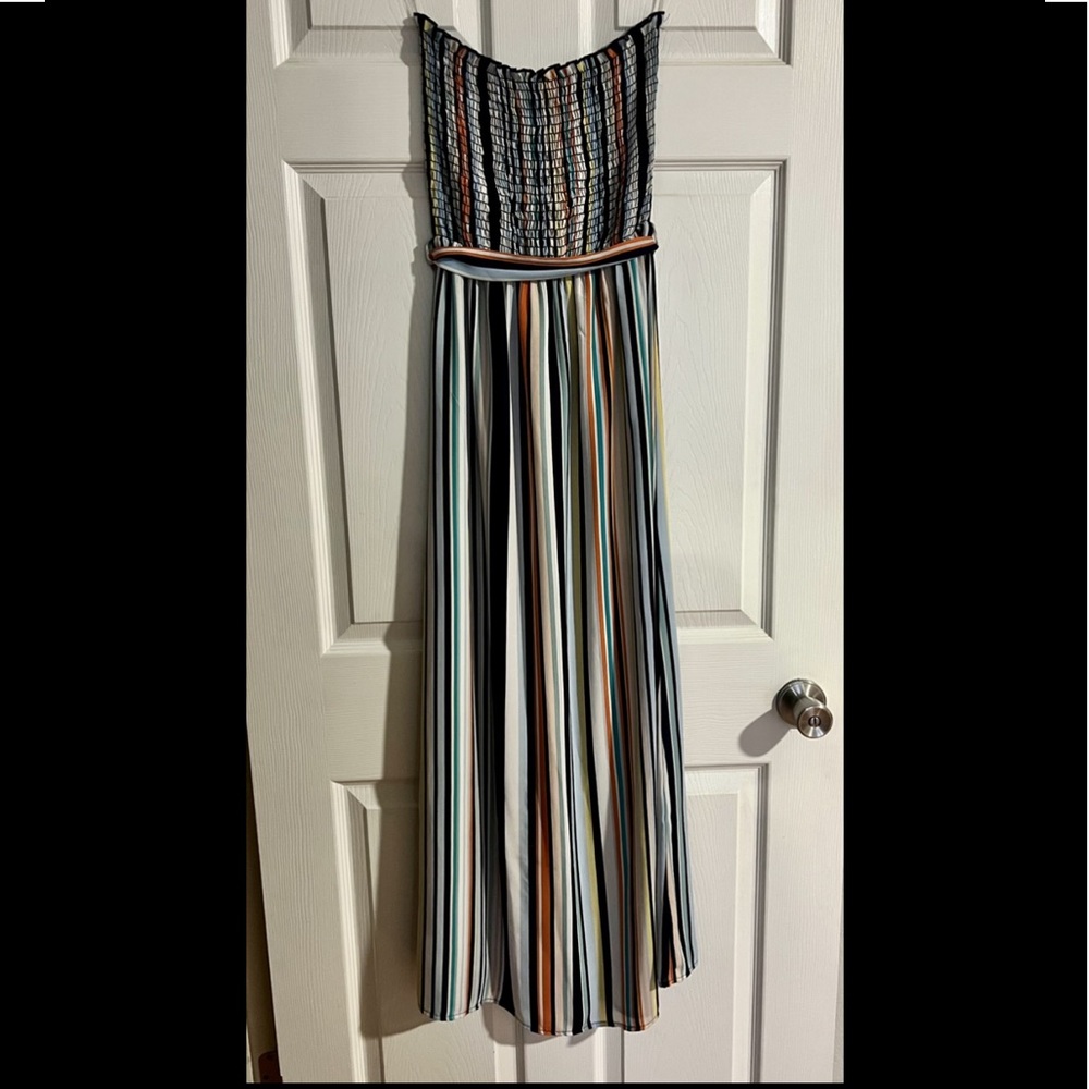 Strapless maxi